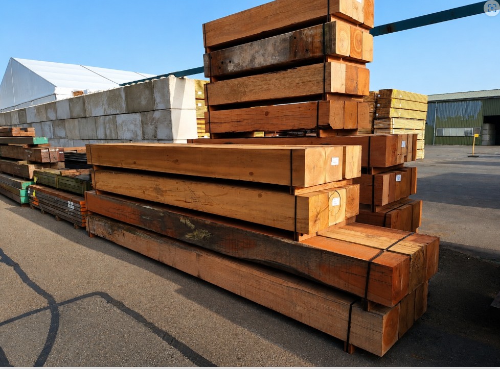 hardhout balken verkocht